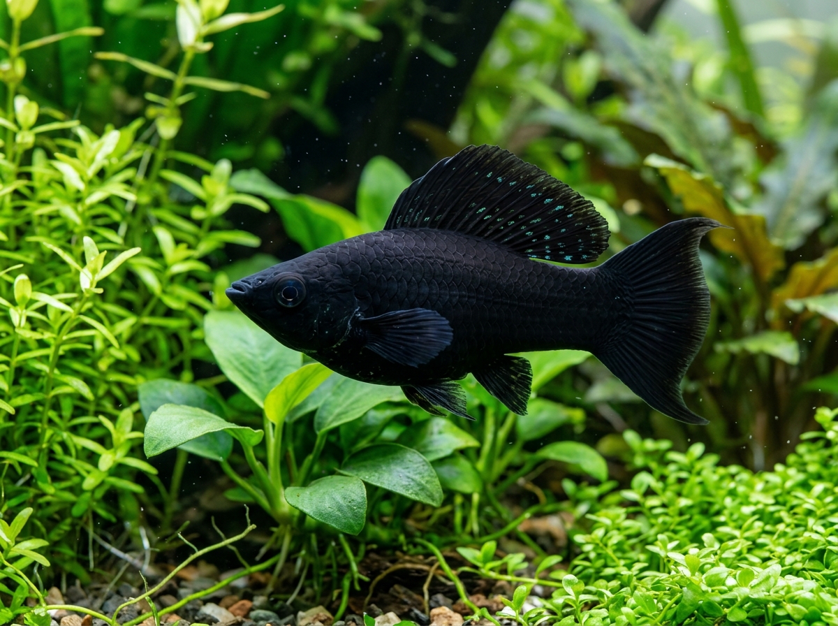 Black Sailfin Molly